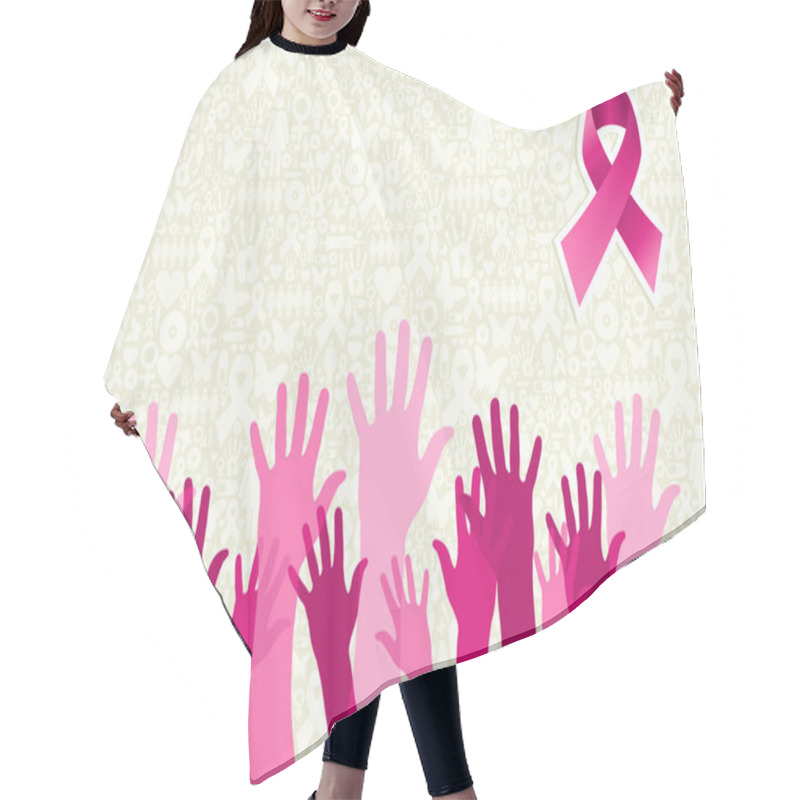 Personality  Global Breast Cancer Awareness Campaign Hair Cutting Cape