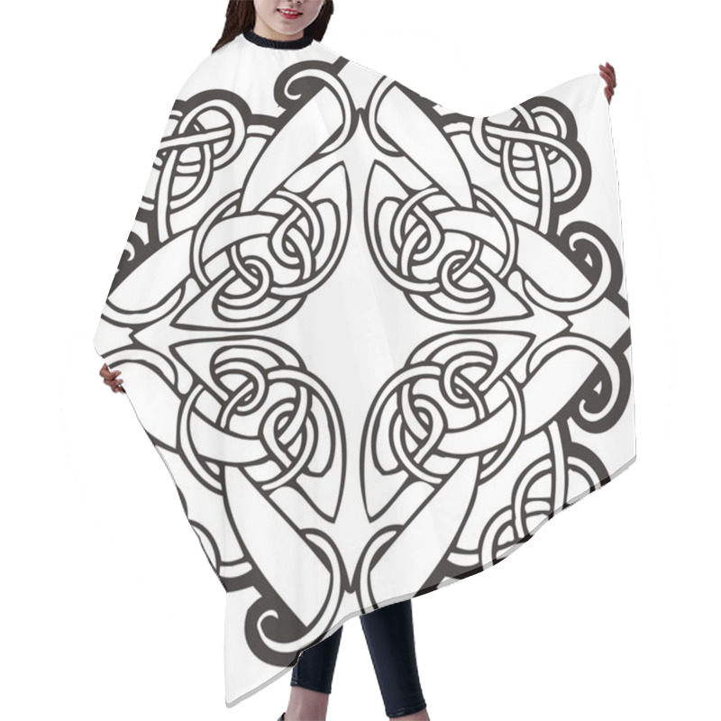 Personality  Celtic Ornaments Hair Cutting Cape