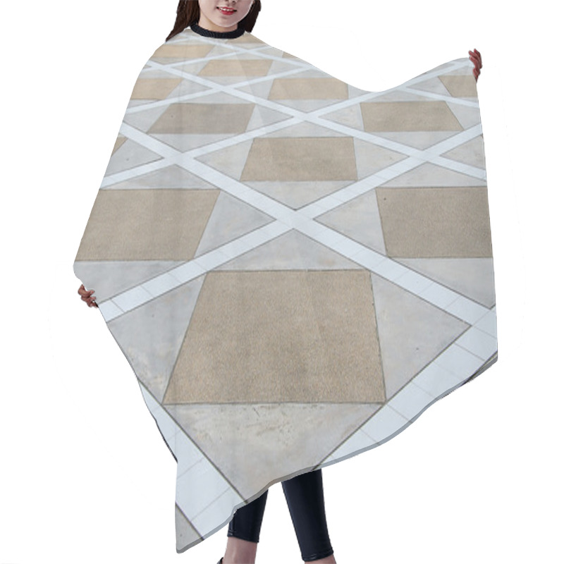 Personality  Abstract Of Ceramic Floor Background Hair Cutting Cape