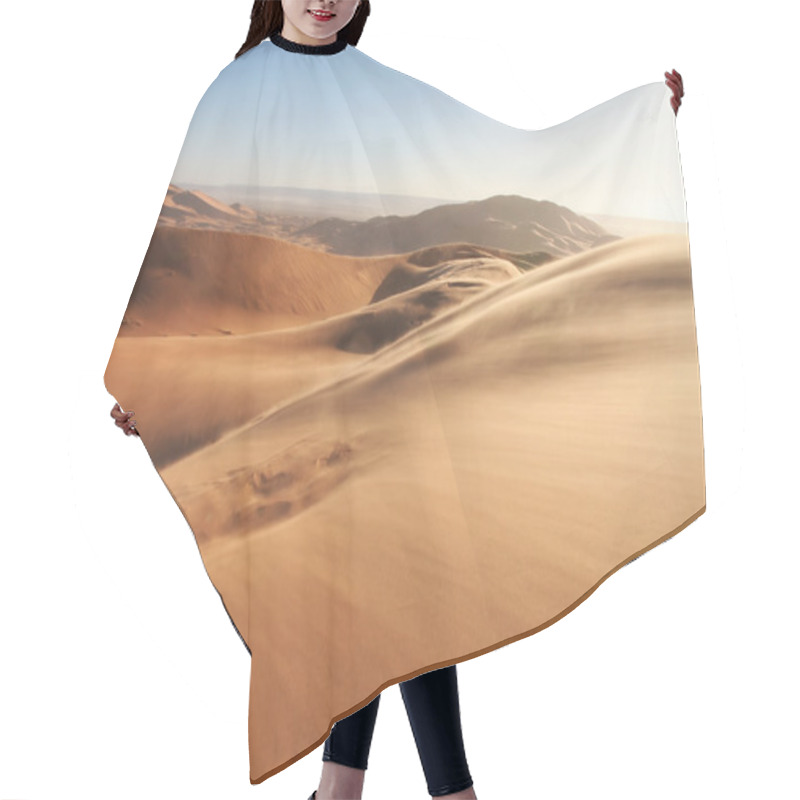 Personality  Sandstorm In Erg Chebbi Sand Dunes Hair Cutting Cape