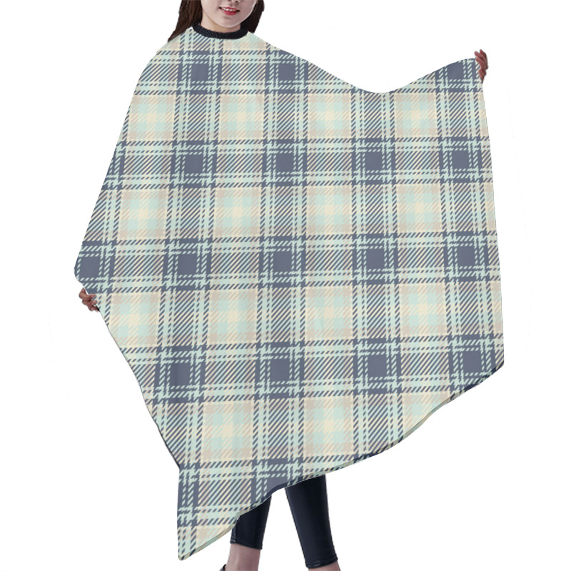 Personality  Subtle Yet Stylish Pastel Plaid Pattern. Perfect For Textile Design, Website Backgrounds, Or Fashion Projects.  Offers A Sophisticated And Versatile Aesthetic Suitable For Various Applications. Hair Cutting Cape