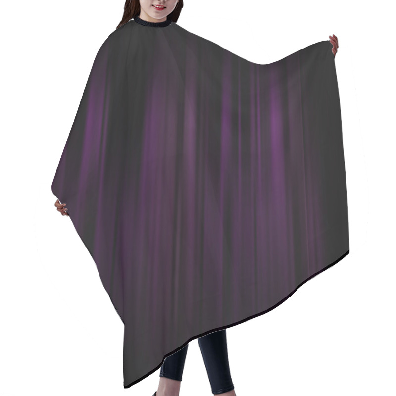 Personality  Abstract Background. Motion Dark Violet Vertical Lines. Vector C Hair Cutting Cape