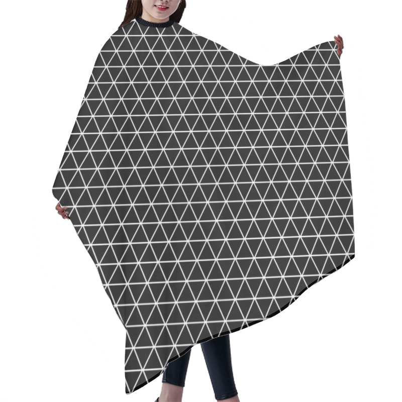 Personality   Seamless Geometric Latticed Texture. Hair Cutting Cape