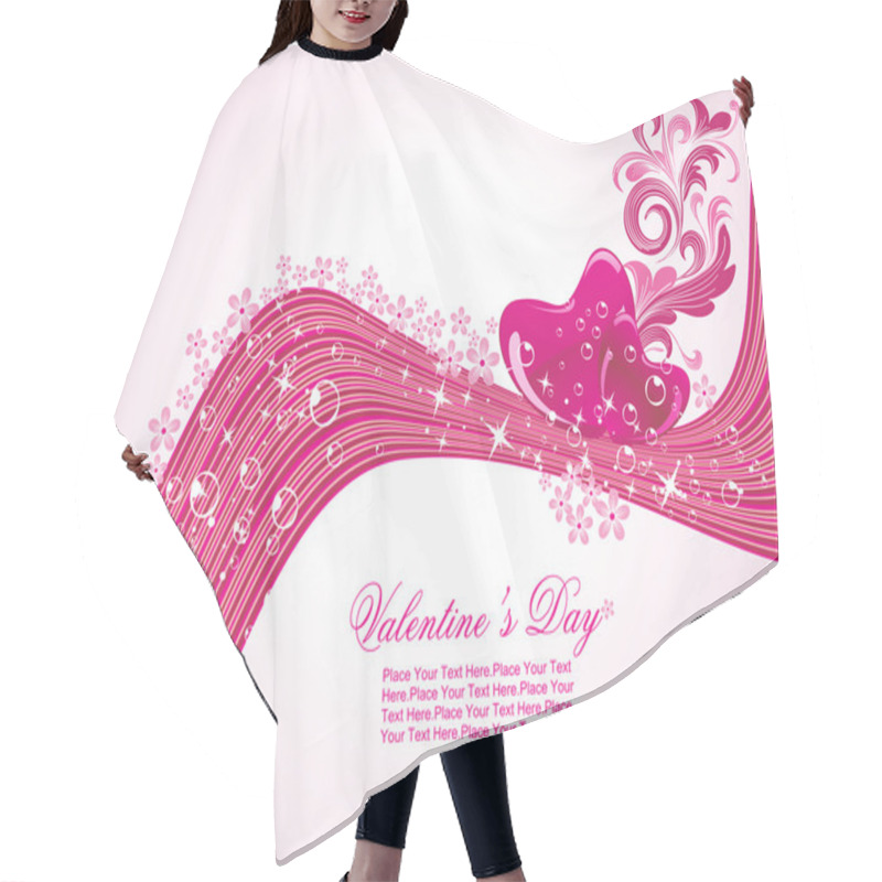 Personality  Illustration Of Romantic Wallpaper Hair Cutting Cape