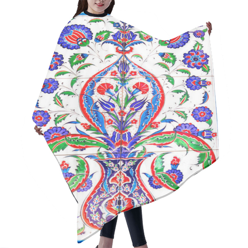 Personality  Traditional Turkish Floral Ornament On Tiles Hair Cutting Cape