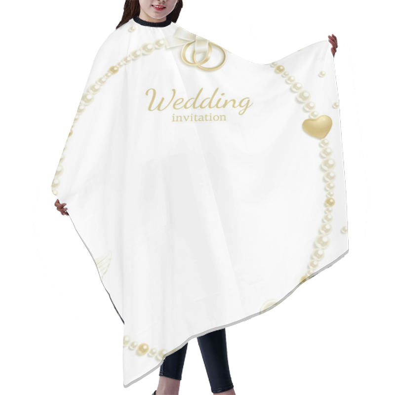 Personality  Wedding Jewel Frame Hair Cutting Cape