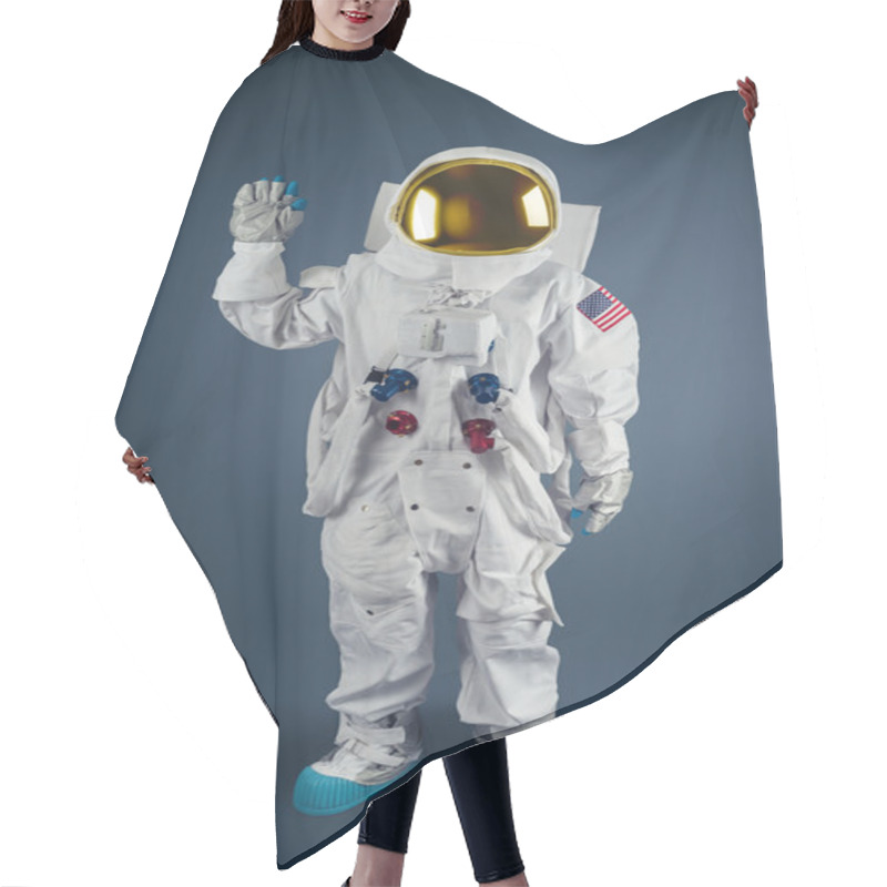 Personality  Astronaut Saying Hi Hair Cutting Cape