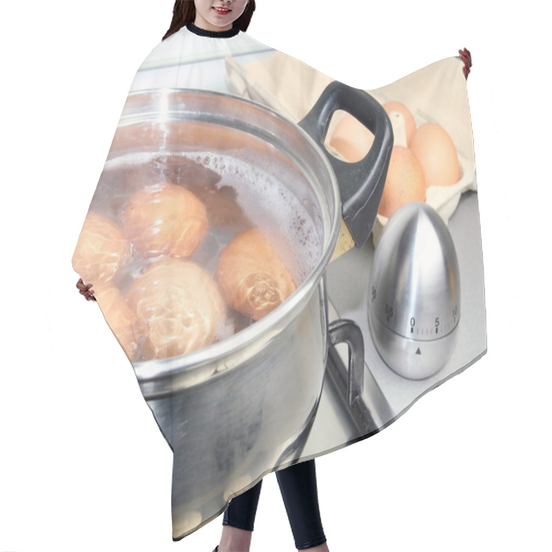 Personality  Boiling Eggs Hair Cutting Cape