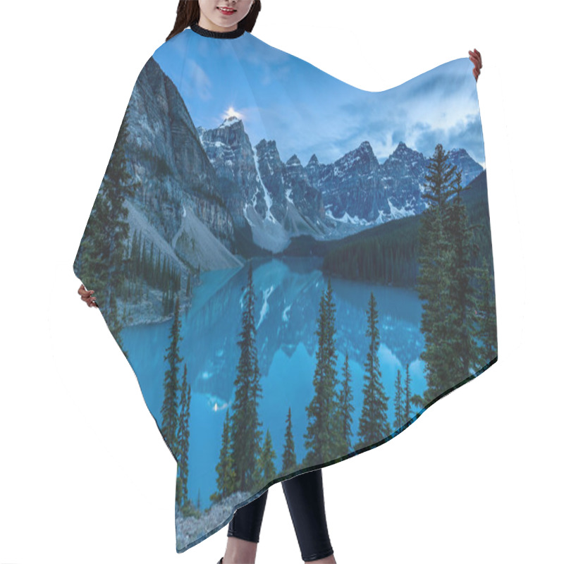 Personality  Lake Moraine In Banff National Park In Canada Hair Cutting Cape