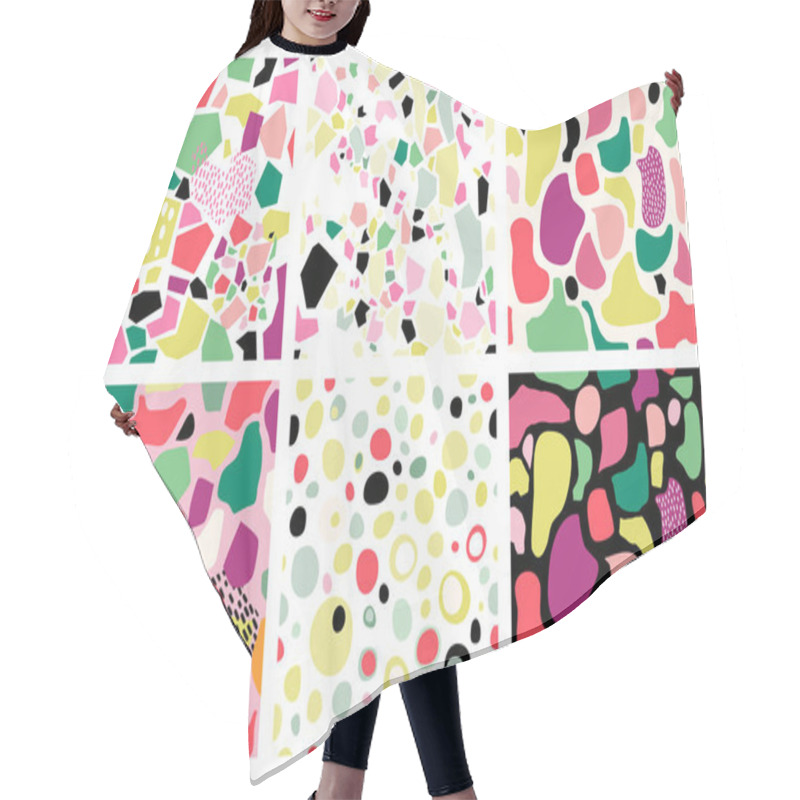 Personality       Terrazzo Seamless Pattern Collection  Hair Cutting Cape