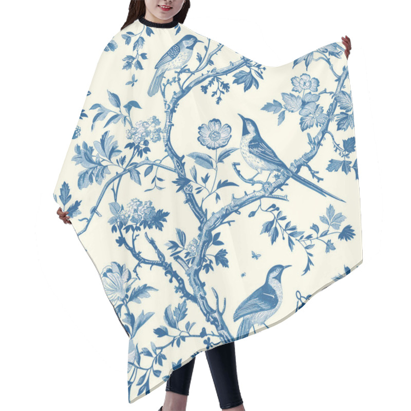 Personality  Featuring Delicate Florals, Wildflowers, And Romantic Motifs, This Seamless Pattern Is Crafted To Perfection. Hair Cutting Cape