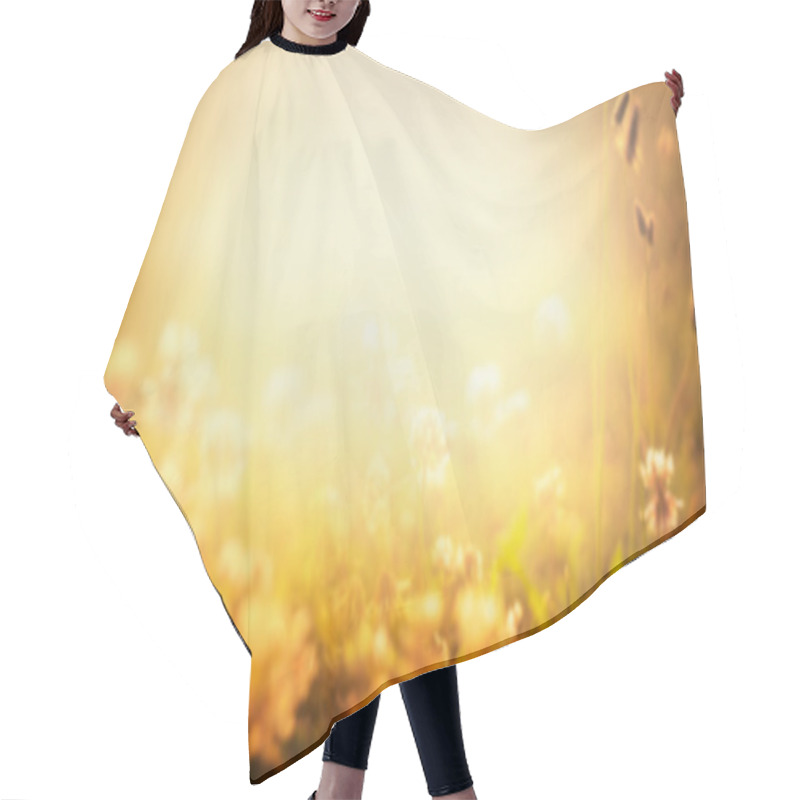 Personality  Blurred Nature Background Hair Cutting Cape