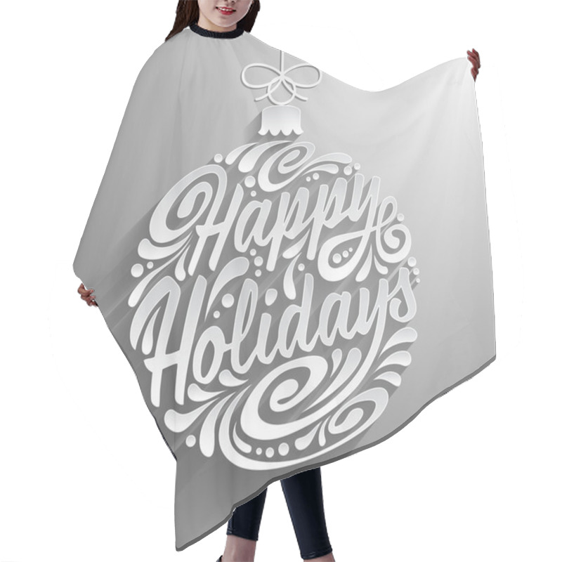 Personality  Greeting Card With Christmas Ball Hair Cutting Cape