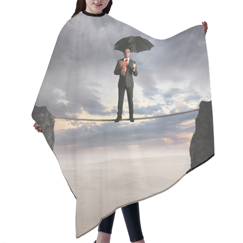 Personality  Insurance Concept Hair Cutting Cape