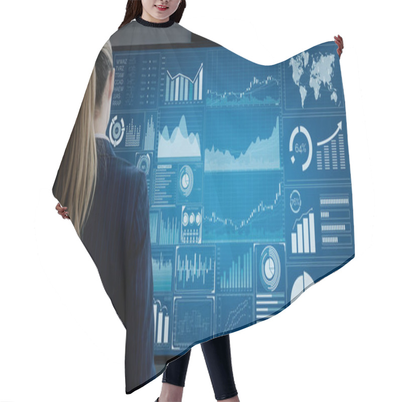 Personality  Data Analysis For Business And Finance Concep Hair Cutting Cape