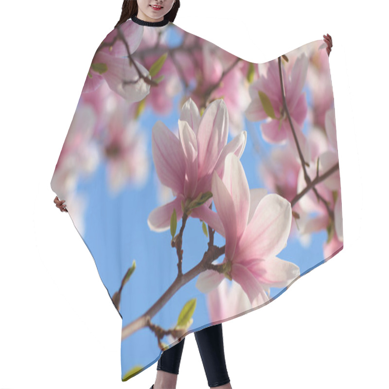 Personality  Magnolia Flowers Closeup Hair Cutting Cape