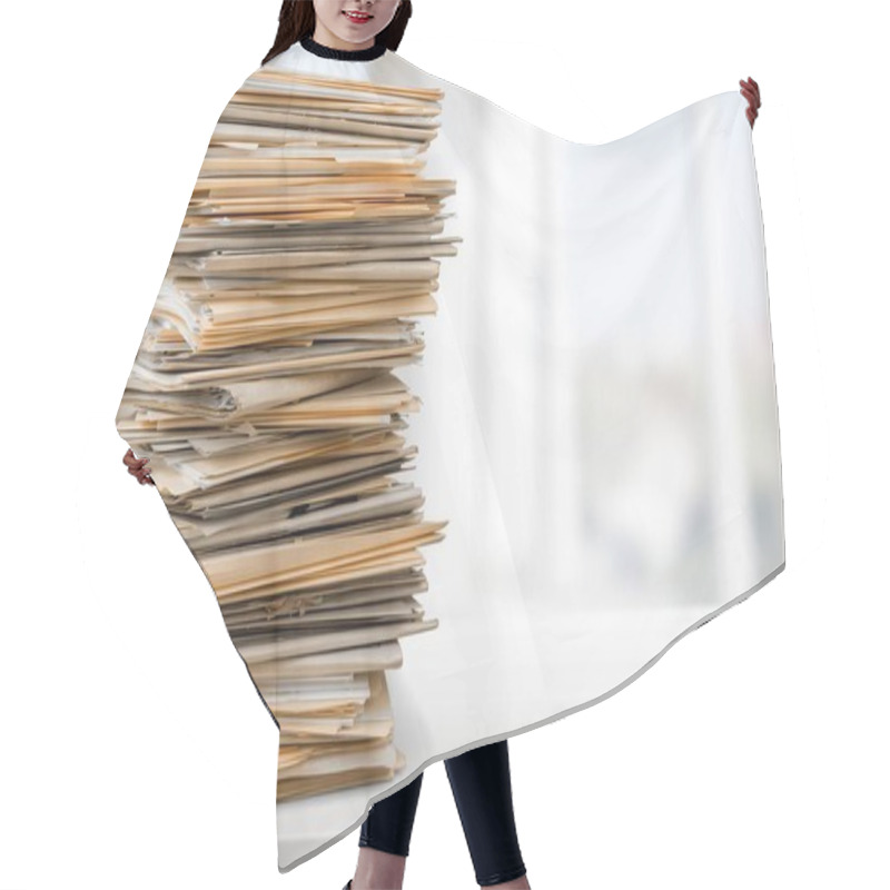 Personality  File Folders With Documents  Hair Cutting Cape