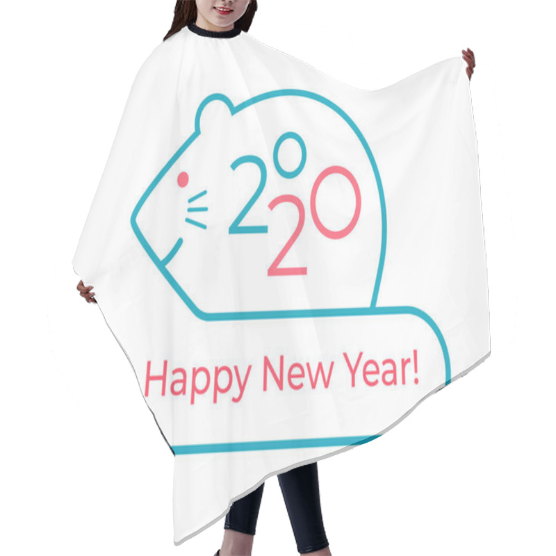 Personality  Happy New Year! The Symbolic Logo For 2020 Is A Rat According To The Chinese, Eastern Calendar Hair Cutting Cape