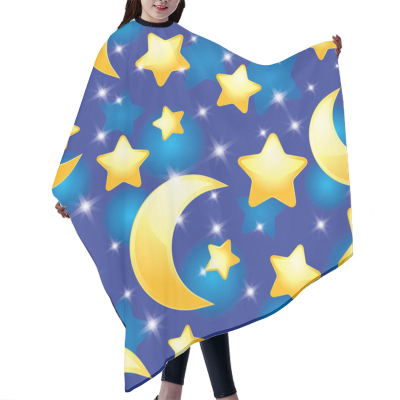 Personality  Night Pattern Hair Cutting Cape