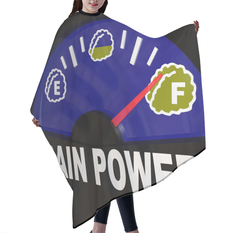 Personality  Brain Power Gauge Measures Creativity And Intelligence Hair Cutting Cape