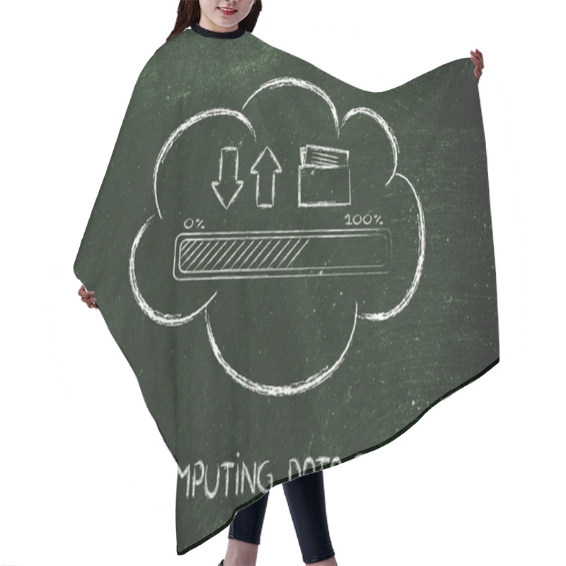 Personality  Cloud Computing Data Transfers Hair Cutting Cape