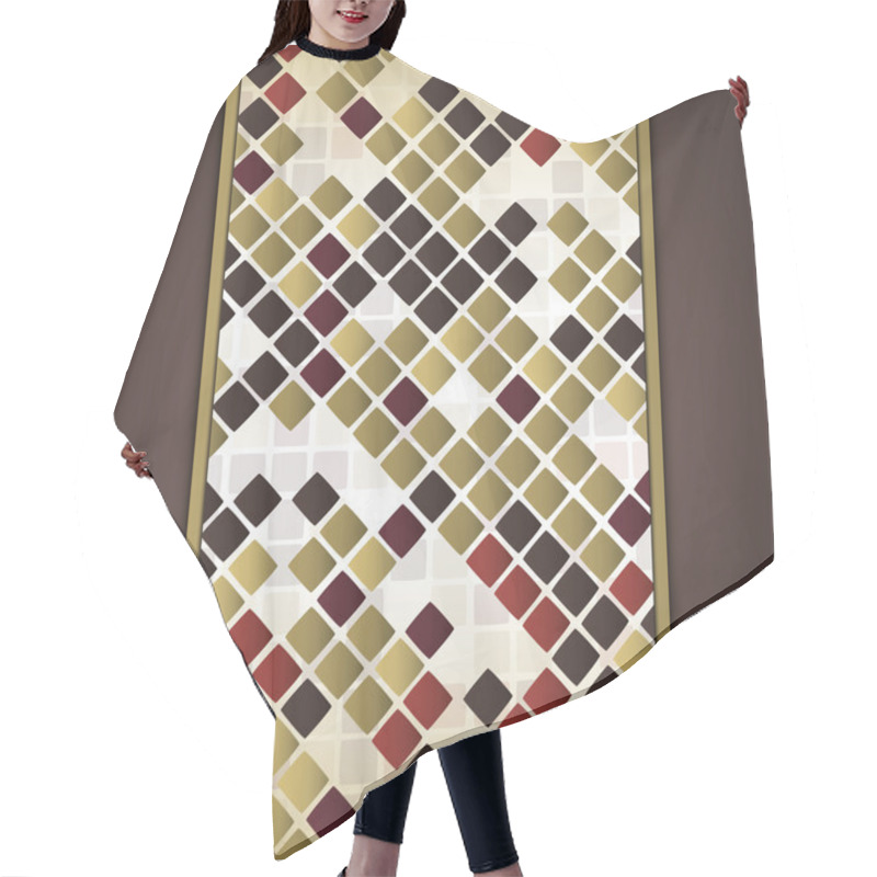 Personality  Abstract Pattern: Squares Hair Cutting Cape