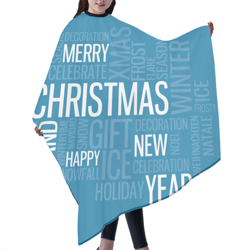 Personality  Abstract Christmas Card Hair Cutting Cape