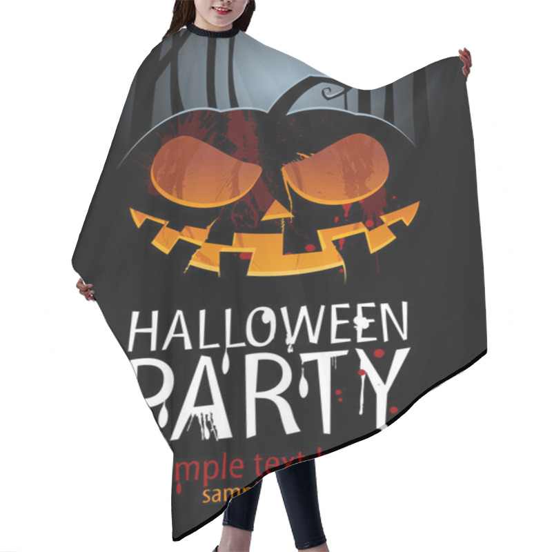 Personality  Halloween Party. Hair Cutting Cape