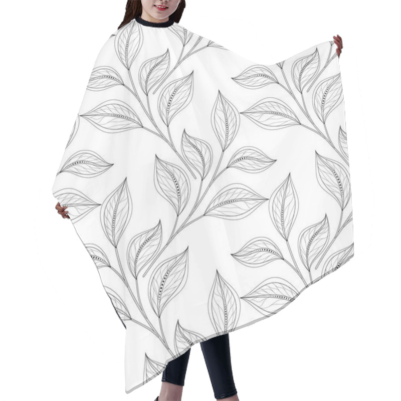 Personality  Seamless Floral Pattern Hair Cutting Cape