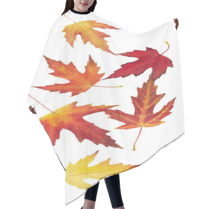 Personality  Maple Autumn Leaves Hair Cutting Cape