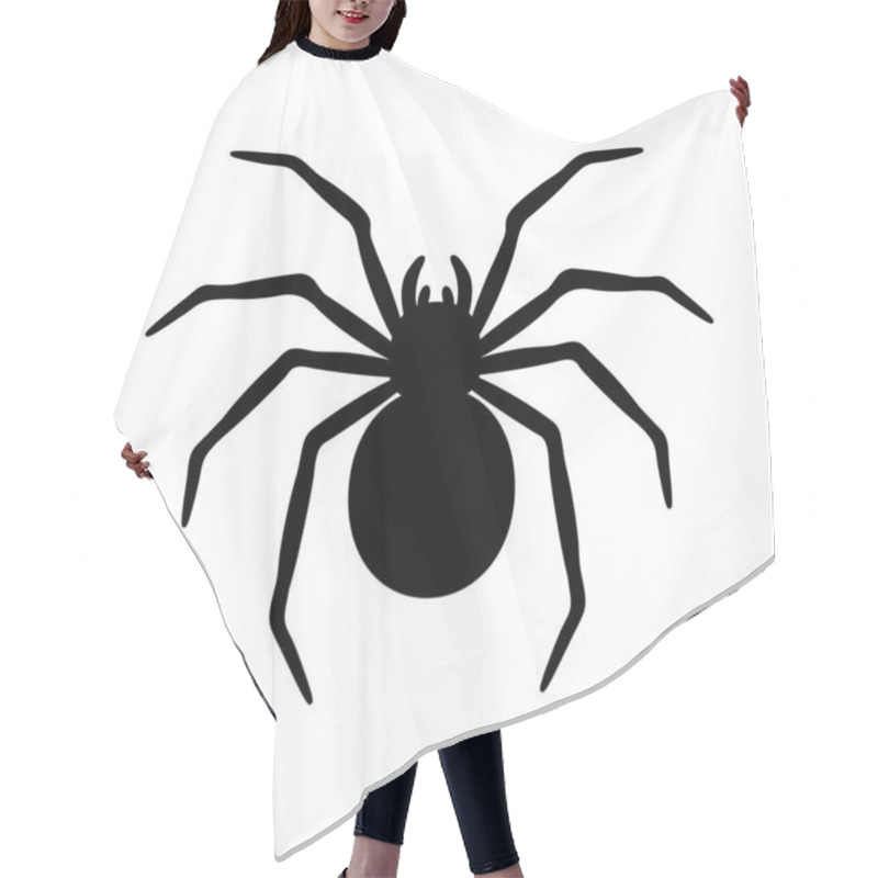 Personality  Silhouette Of A Spider Hanging From A Web Abandoned House Horror Ideas For Halloween Hair Cutting Cape