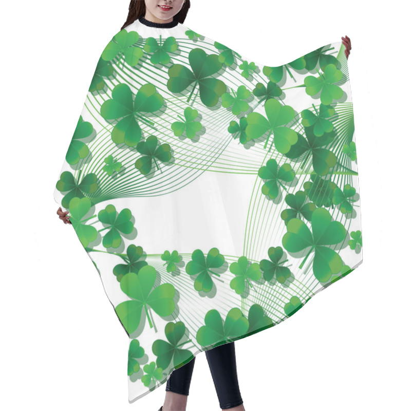 Personality  Clover Background Hair Cutting Cape