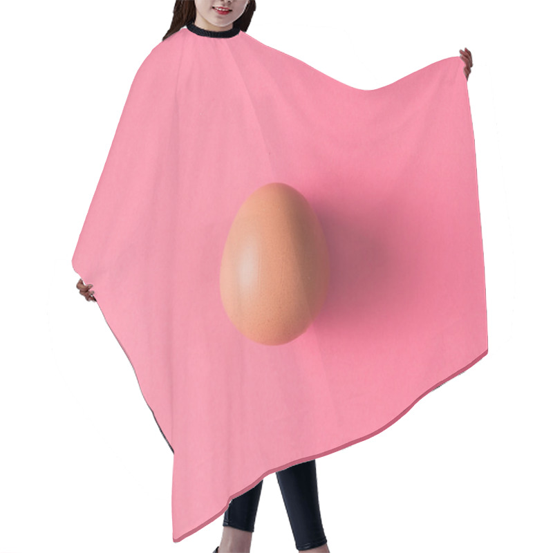 Personality  Egg On Pink Background Hair Cutting Cape