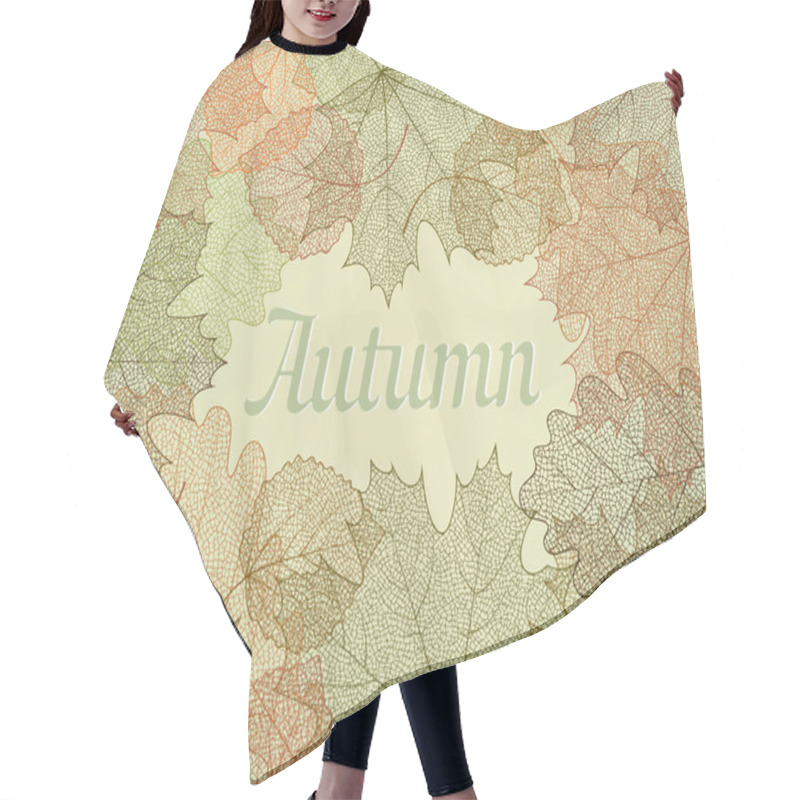 Personality  Autumn Abstract Background. Hair Cutting Cape