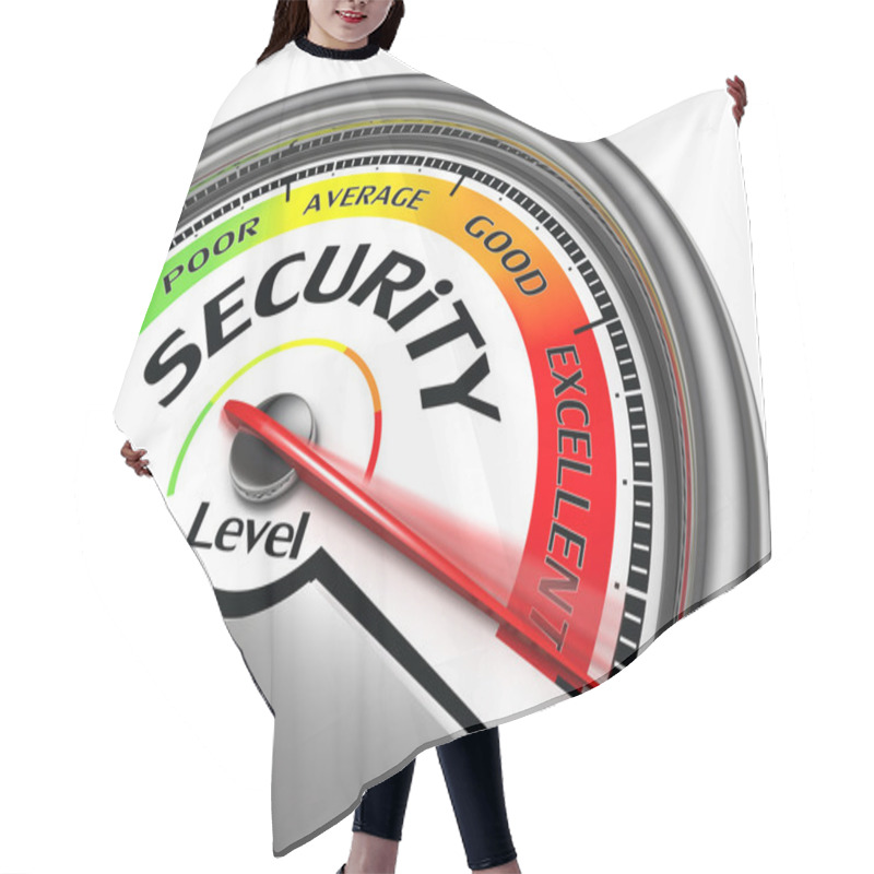 Personality  Security Level Conceptual Meter Hair Cutting Cape