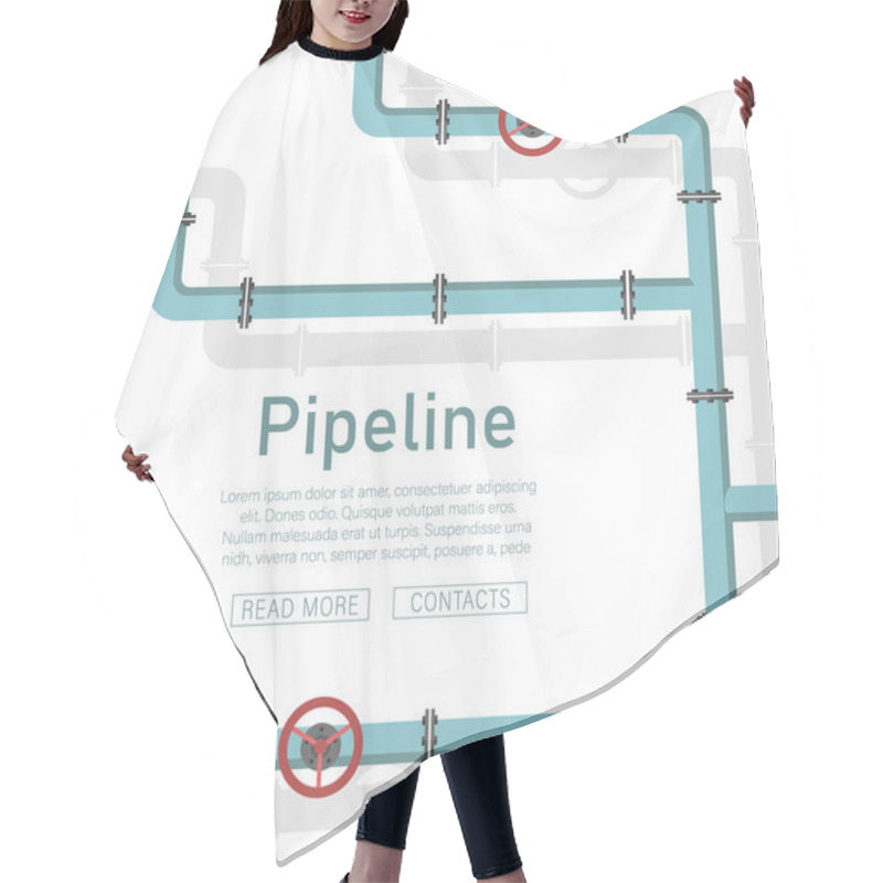 Personality  Pipeline Design Background Hair Cutting Cape