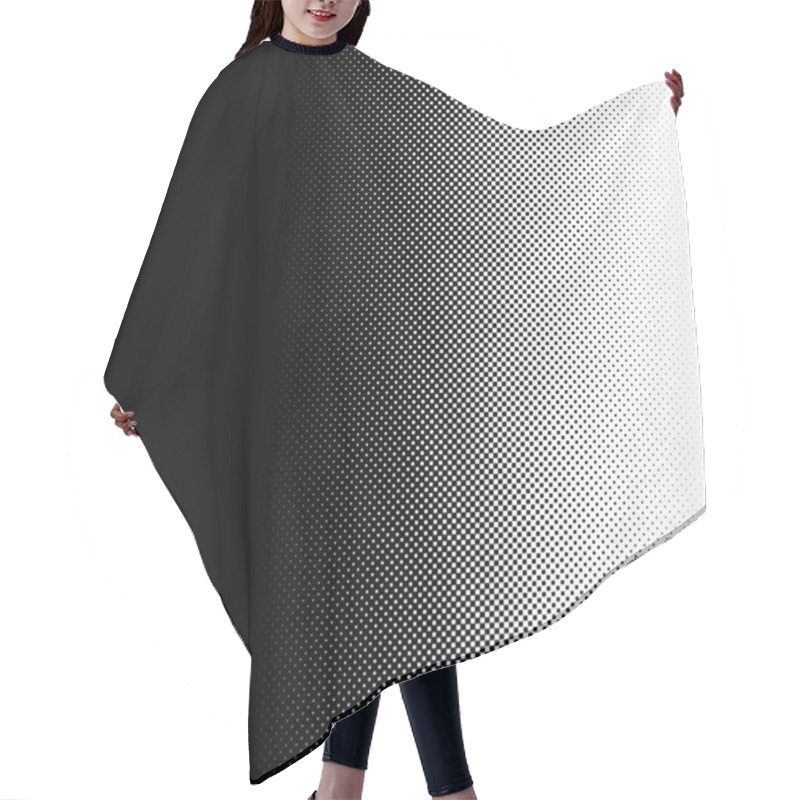 Personality  Linear Square Halftone, Screentone Element. Squares Geometric Pattern, Background Texture Hair Cutting Cape