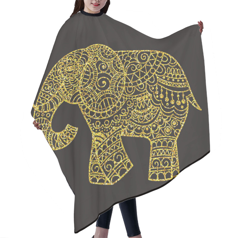 Personality  Decorative Elephant Illustration Hair Cutting Cape