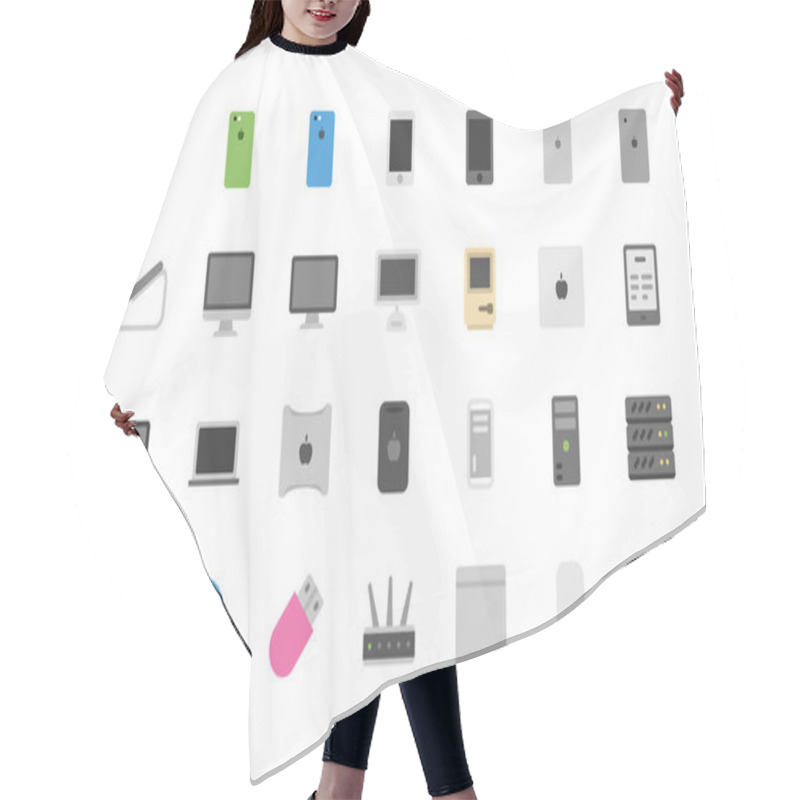 Personality  Technology And Electronics And Devices Web Icons Hair Cutting Cape