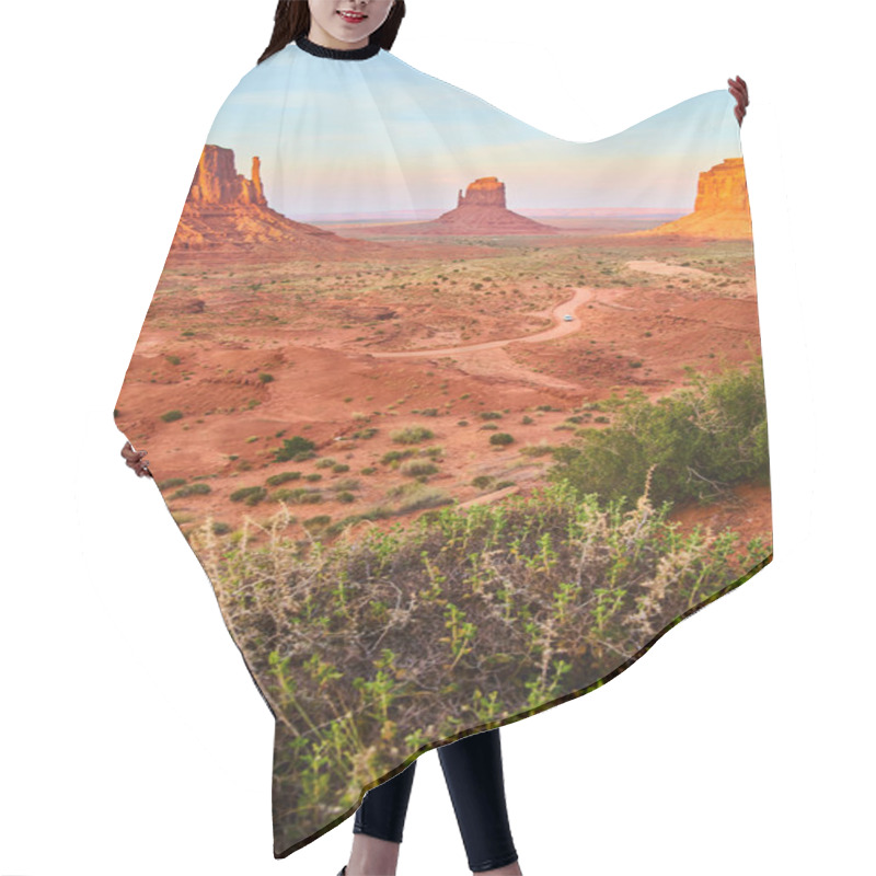 Personality  Sunset Glow Over Monument Valley, A Scenic Desert Escape In Arizona, 2016 Hair Cutting Cape