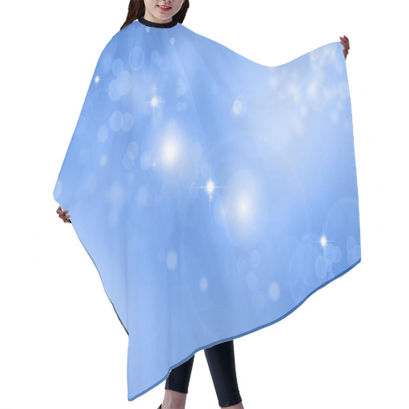 Personality  Stars Sparkling On A Blue Background Hair Cutting Cape