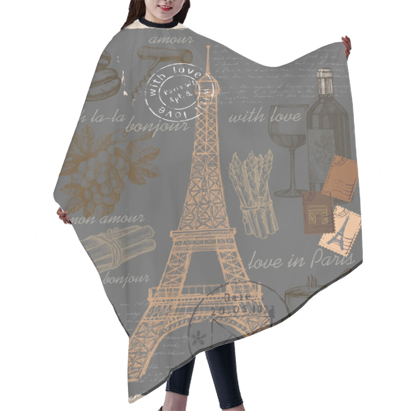 Personality  Set Of France Hair Cutting Cape