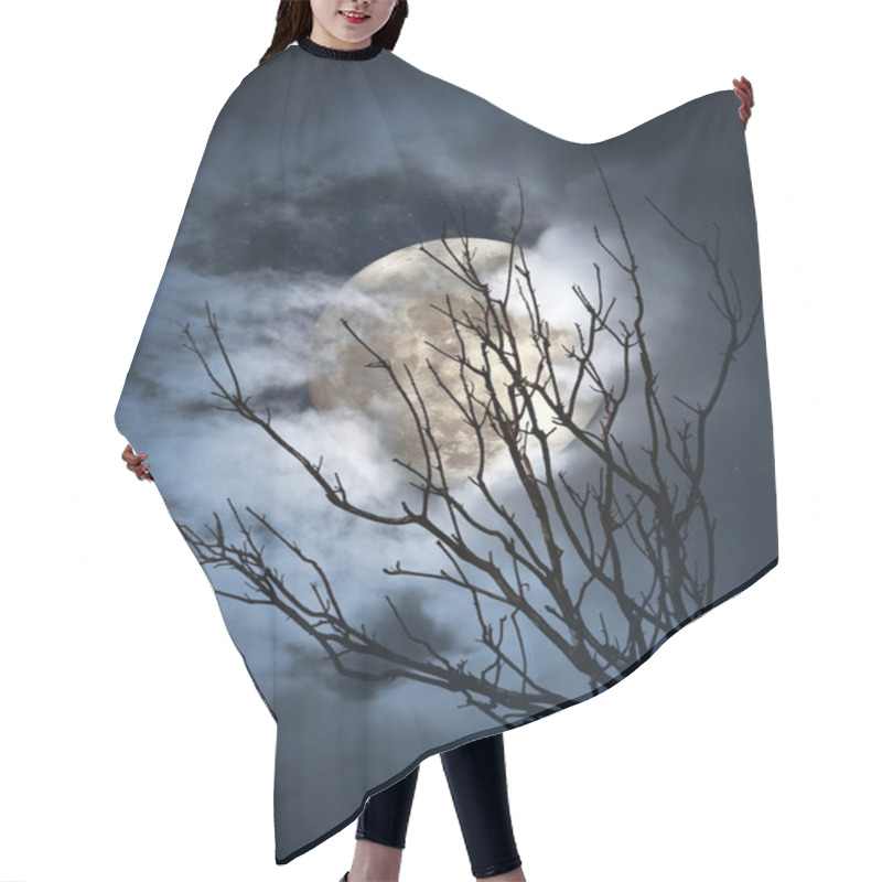 Personality  Full Moon Night Hair Cutting Cape