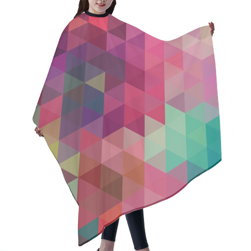 Personality  Triangles Pattern Hair Cutting Cape