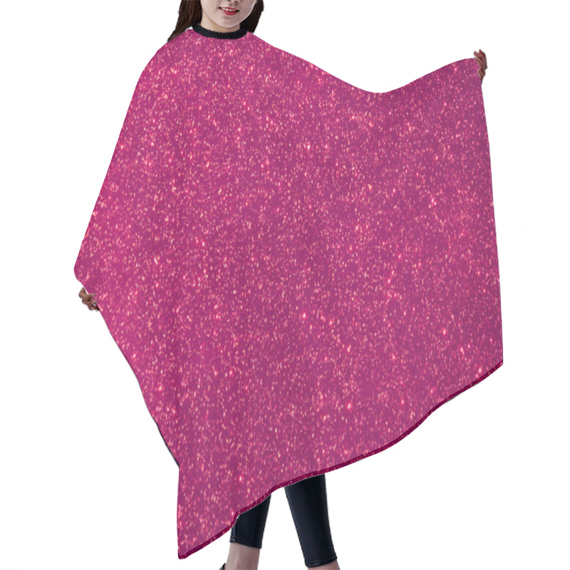 Personality  Shiny Particles Purple Background Hair Cutting Cape