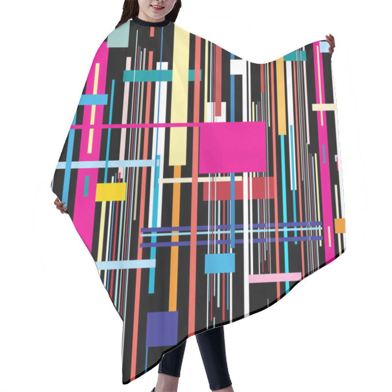 Personality  Seamless Geometric Pattern Hair Cutting Cape