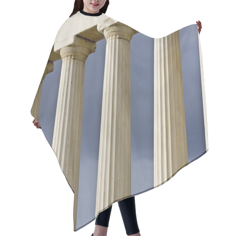 Personality  Row Of Ancient Greek Pillars Of Doric Rhythm Hair Cutting Cape