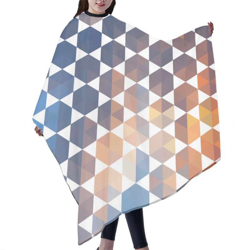 Personality  Retro Pattern Of Geometric Shapes Hair Cutting Cape