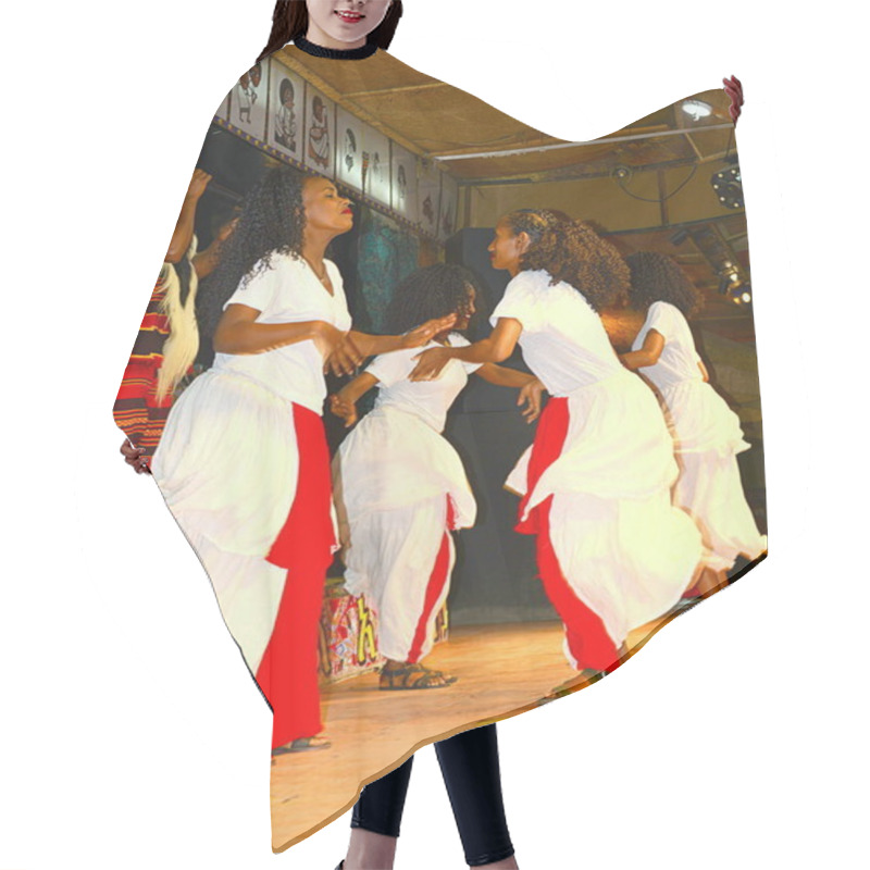 Personality  ETHIOPIA,REPRESENTATION OF ETHIOPIAN DANCES Hair Cutting Cape