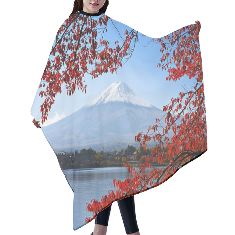 Personality  Mt. Fuji In The Autumn Hair Cutting Cape